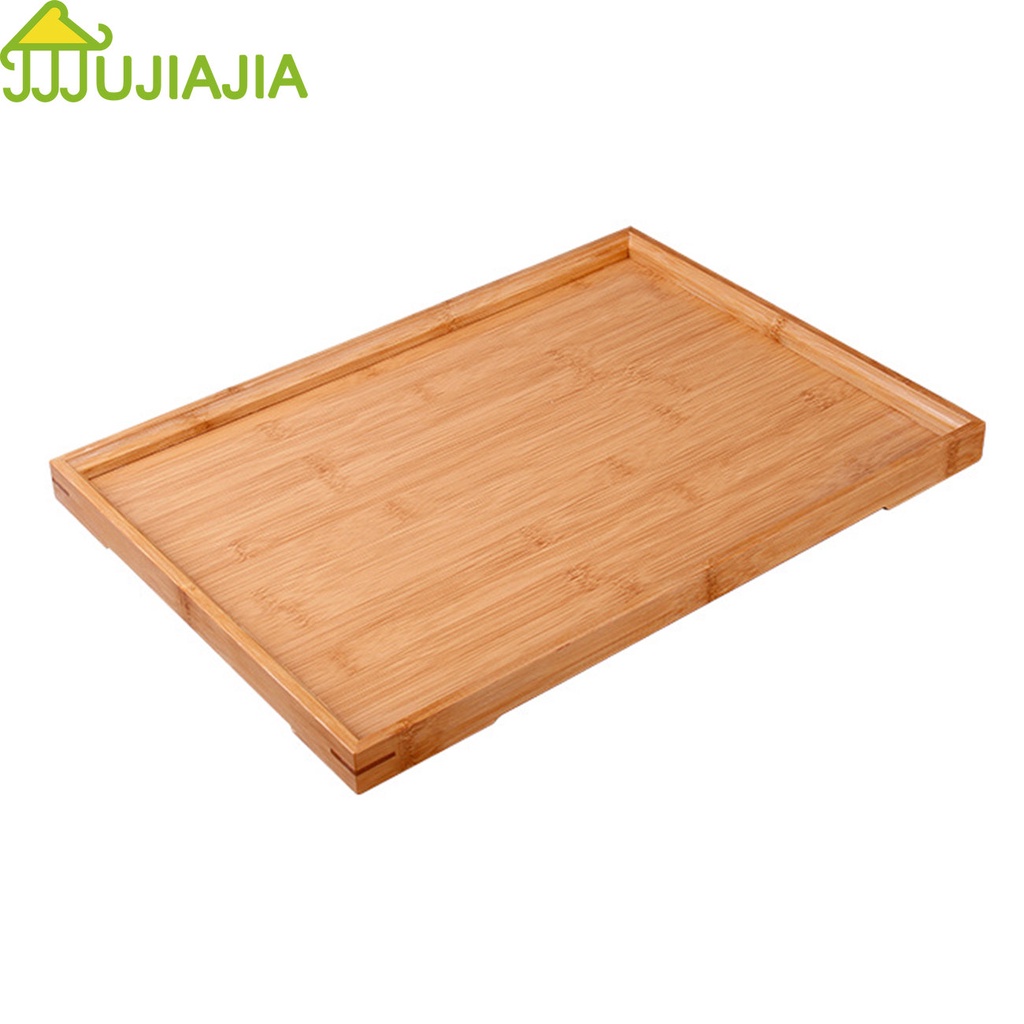 Jujiajia ถาดไม้ไผ่ ทรงสี่เหลี่ยมผืนผ้า สไตล์ญี่ปุ่น เรียบง่าย สําหรับร้านอาหาร บ้าน