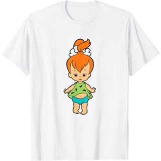 Adult T-Shirt The Flintstones Pebbles Flintstone Big Solo Shot T-Shirt