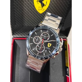 Scuderia Ferrari 0830850 Pilota Evoluzone Turbo นาฬิกาข้อมือสำหรับผู้ชาย ของแท้100%