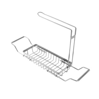 Stainless Steel Telescopic Sink Rack - Expandable Storage Drain Basket Sponges Caddy For Hygienic Organization