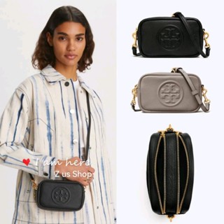 TORY BURCH PERRY BOMBE MINI BAG black/grey.