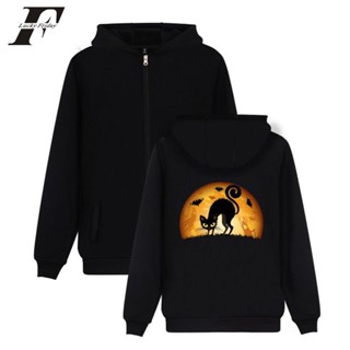 [Fashion Hoodie] ใหม่ เสื้อฮู้ดดี้ ผ้าฝ้าย แบบสวมหัว มีซิป ลายฟักทองฮาโลวีน D Moletom เข้ากับทุกการแต่งกาย สําหรับผู้ชาย 2023 HS