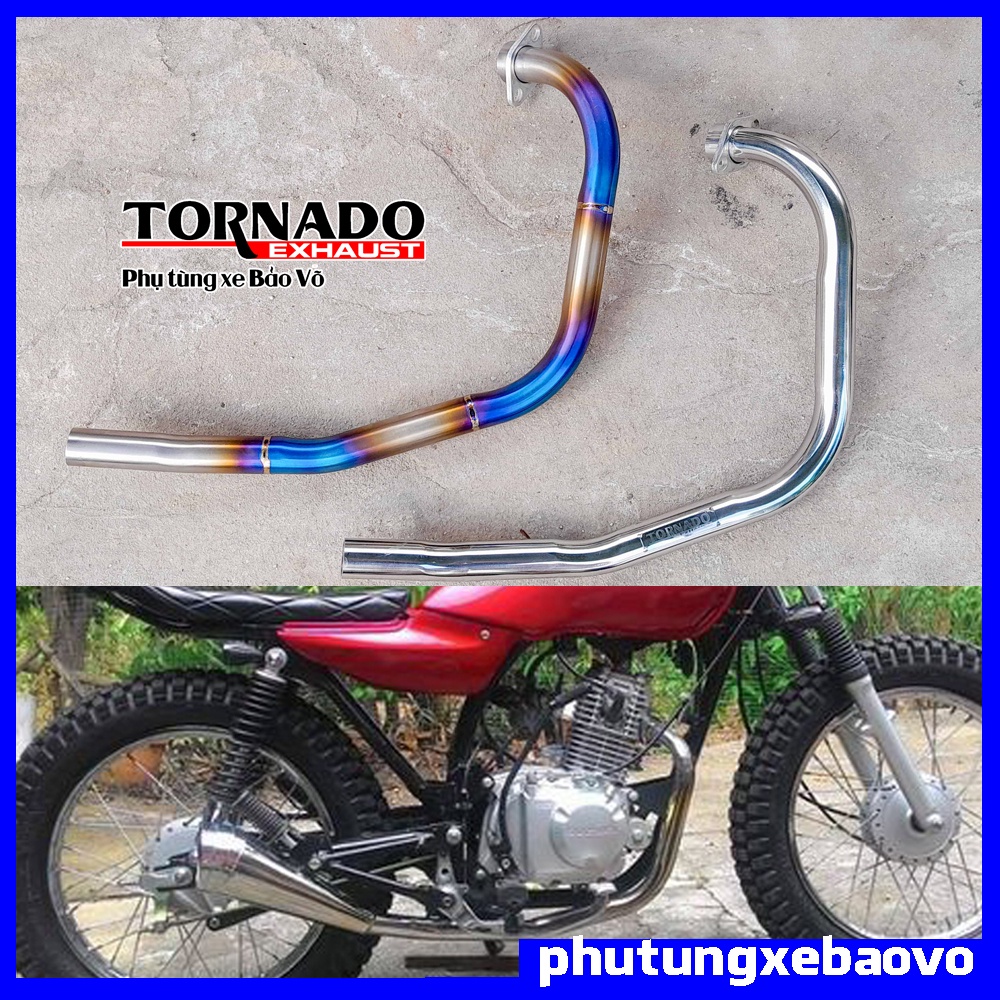 ท่อร่วมไอเสีย Suzuki GD110 TORNADO ทําจากสแตนเลส Titanium และ 304