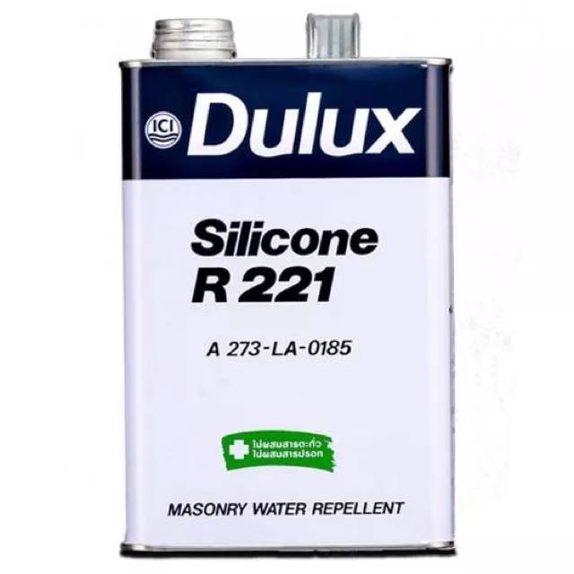 (กดสั่งได้ครั้งละ1-2แกลลอนนะคะ)ซิลิโคนกันตะไคร่น้ำ DULUX R221 ขนาด 1 แกลอน สีใส