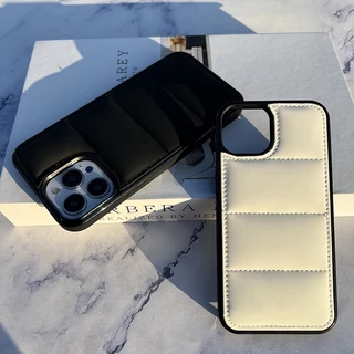 สีดําสีขาวแจ็คเก็ตผ้าCross grain Hard Caseกันชนนุ่มสําหรับiPhone 15Promax 15Pro 13promax 14Promax 11 11Promax 14Pro 12promax 17 13 13Pro 14 X Xs XR Xsmax 16Promaxใหม่