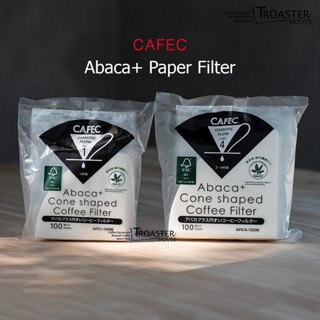 Cafec Abaca+ Paper Filter Size 01 02 (Cone Shape) V60 | Filter for Pour Over l กระดาษกรอง