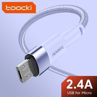 Toocki สายชาร์จ Micro USB 2.4A ชาร์จเร็ว 1 เมตร 2 เมตร สําหรับ Android Microusb