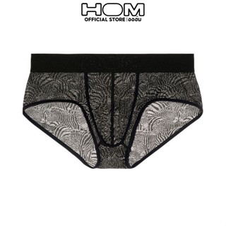 HOM (ออฮ์ม) รุ่น 402375-0004 Zebra Lace กางเกงในชาย Mini Polyamide ผ้าซีทรูแอบเปรี้ยว เรียบหรูแต่เซ็กซี่ บางเบาใส่สบาย