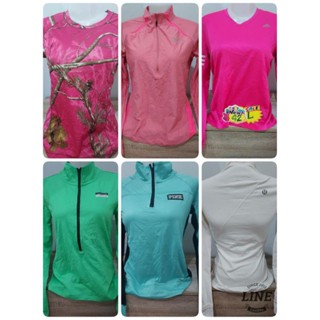 เสื้อกีฬาแขนยาวมือสองเสื้อออกกำลังกาย