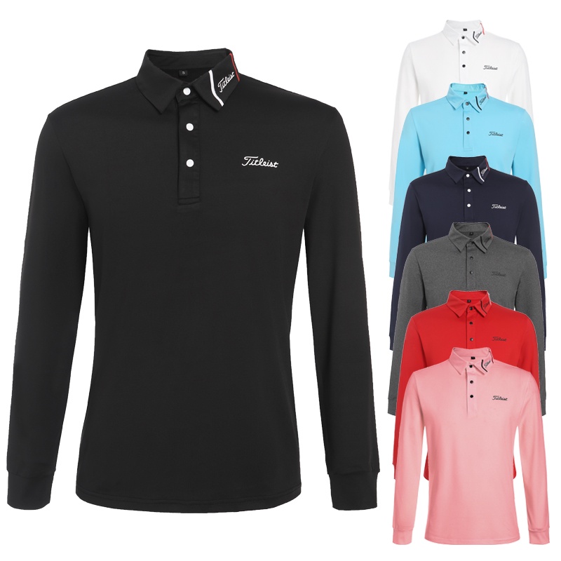 [Titleist] ใหม่ เสื้อยืดแขนยาว ระบายอากาศ สีขาว สไตล์เกาหลี เหมาะกับฤดูใบไม้ร่วง ฤดูหนาว เล่นกีฬากอล์ฟ สําหรับผู้ชาย 58