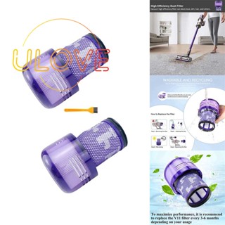อะไหล่ไส้กรอง Hepa พร้อมแปรงทําความสะอาด แบบเปลี่ยน สําหรับเครื่องดูดฝุ่นสุญญากาศ Dyson V12