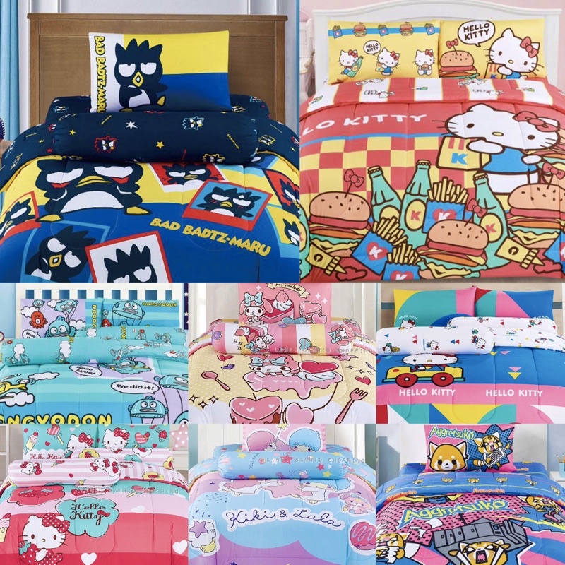 ผ้าปู+นวม SANRIO ลิขสิทธิ์ของแท้💯