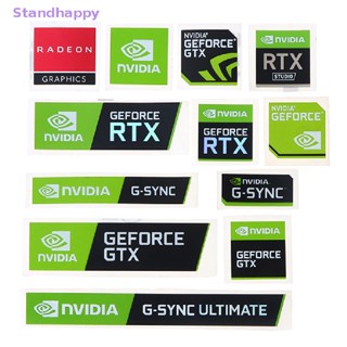 Standhappy ใหม่ สติกเกอร์ฉลาก NVIDIA GTX GEFORCE สําหรับติดตกแต่งแล็ปท็อป 5 ชิ้น