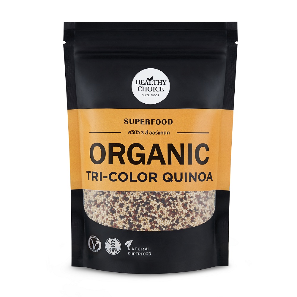 HEALTHY CHOICE [ ขนาด 300g] เมล็ดควินัว 3 สี ออร์แกนิค ( Tri-color Quinoa)