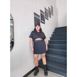 🔥Plussize🔥ชุดเซทเสื้อ+กระโปรงคนอ้วน🔥M อก 42-50   เอว 36-42      L อก 50-56  เอว 44-48