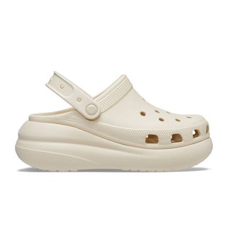 CROCSรุ่นใหม่ เสริมส้น 2 นิ้ว สินค้าพร้อมส่งจากไทย Crocs Classic Crush Clog  ทรง 𝗰𝗵𝘂𝗻𝗸𝘆 นุ่มๆ สำหรับสาวๆ รองเท้าผู้หญิง