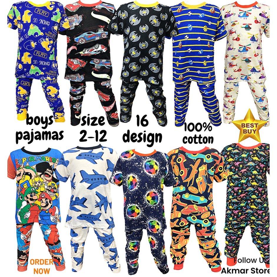 2; KIDS SLEEPWEAR, KIDS PAJAMAS, BOYS PAJAMAS, BOYS SLEEPWEAR, BOYS SLEEPWEAR SIZE 2-12