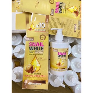 Snail White Gold Premium White Lotion Spf60pa+++ 300ml.