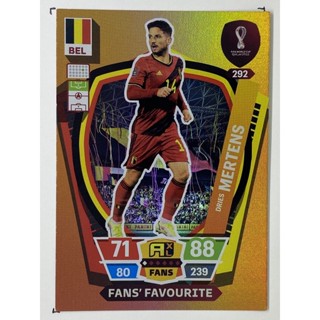 การ์ดนักฟุตบอล Dries Mertens ฟุตบอลโลก world cup 2022 การ์ดสะสม belgium การ์ดนักเตะ เบลเยี่ยม เบลเยียม