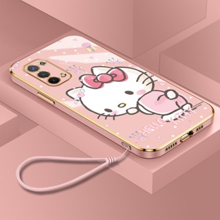 เคสโทรศัพท์มือถือ ลาย Hello Cat น่ารัก สําหรับ OPPO A74 5G A54 CPH2197 CPH2263 CPH2195 OPG02