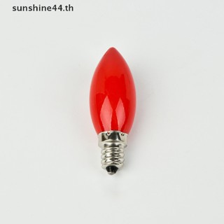 Foursun หลอดไฟ led E12 E14 สีแดง สําหรับตกแต่งบูชาพระพุทธรูป 1 ชิ้น