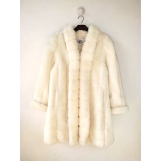 Oleg cassini Faux Fur Coat เสื้อโค้ทเฟอร์ทรงยาว Made in U.S.A