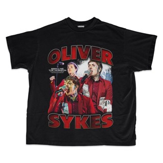 เสื้อยืด ลาย Oliver Sykes ขนาดใหญ่ สไตล์วินเทจ