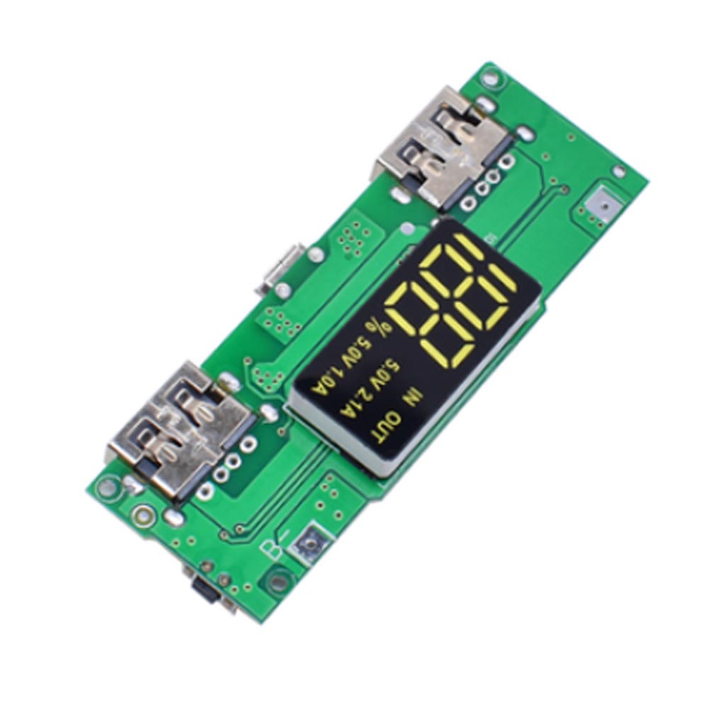 บอร์ดโมดูลพาวเวอร์ที่ชาร์จ USB 5V PD 18650 PCB สําหรับบอร์ดโมดูล LED LCD DIY