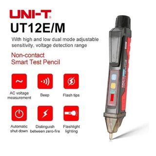 แท้ ส่งจากไทย UNI-T UT12D / UT12E / UT12M เครื่องตรวจจับแรงดันไฟฟ้า AC แท่งดินสอแบบไม่สัมผัส ปากกาไฟฟ้า 24V-1000V