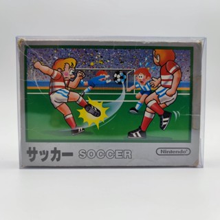 SOCCER nintendo เฉพาะกล่อง สภาพไม่สวย กล่องหูขาด มีกล่องใสสวมไว้วางโชว์ปก  [Famicom][FC]