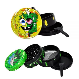 ที่บดสมุนไพร เครื่องบดสมุนไพร เครื่องบดยาสูบ 4 ชั้น Grinder 63mm ที่บด บดสมุนไพร