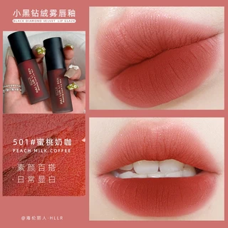 ลิปสติก ลิปทินท์ เนื้อแมตต์กํามะหยี่ กันน้ํา ติดทนนาน สีแดง สีน้ําตาล