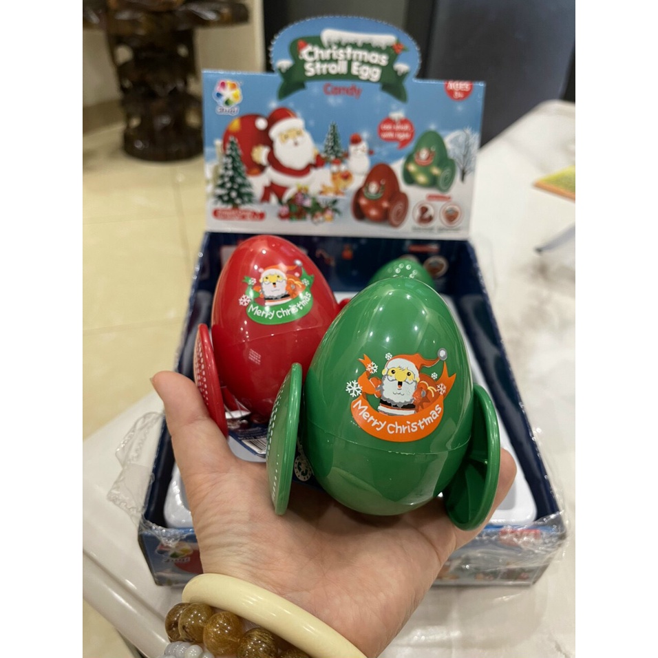 Juqi Christmas Stroll Egg Christmas Egg Toy Candy 8gr Christmas 2022 ราคาถูกสุดๆ