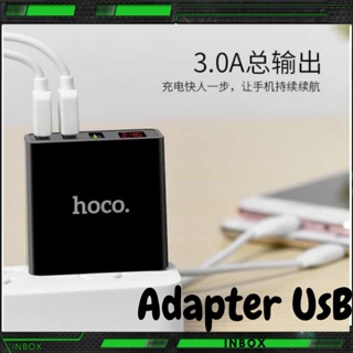 🌈🌈🌈 HOCO C15 Adapter 3 port 3.0A with LED display, หัวชาร์จพร้อมหน้าจอบอกความเร็ว