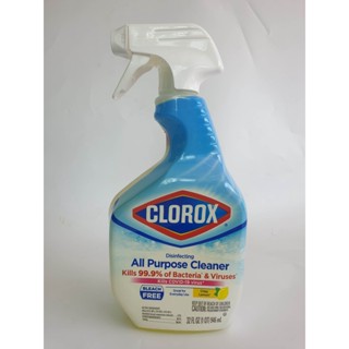 Clorox Disinfecting Crisp Lemon Bleach Free All Purpose Cleaner น้ำยาทำความสะอาดอเนกประสงค์ไม่มีส่วนผสมของสารฟอกขาว