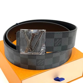 ถูกที่สุด ของแท้ 100% LV Initiales 40mm Graphite Belt ใส่ได้2ด้าน Size 85,90,95