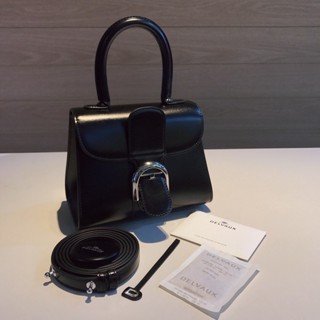 พรี ราคา8800 Delvaux Brilliant Nano กระเป๋าสะพาย กระเป๋าสะพายข้าง20cm