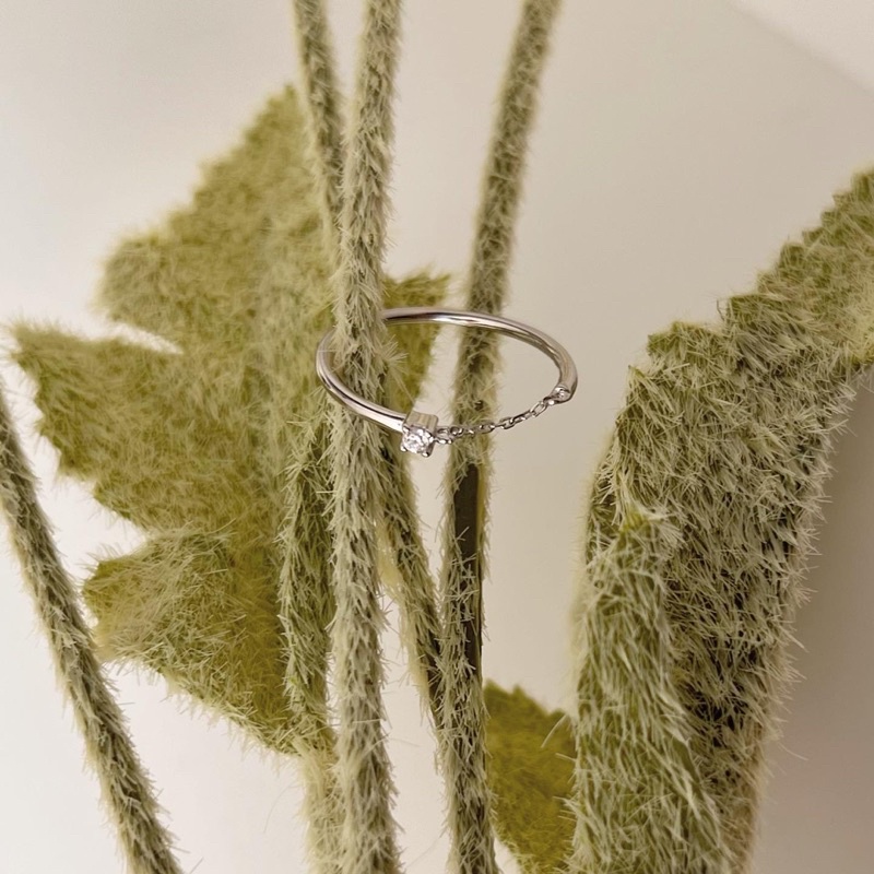 A.piece แหวนเงินแท้ [all silver 925] semi ring