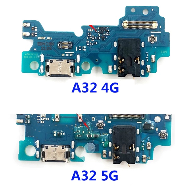 Samsung Galaxy A32 4G ( SM-A325F ) / A32 5G ( SM-A326F ) ข้อมูล USB ชาร์จพอร์ต PCB Dock Connector Mi