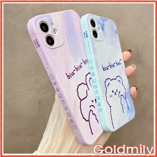 🔥 กระต่าย &amp; หมี เคสไอโฟน11 Apple 13 Case ไอโฟนเคสซิลิโคนโทรศัพท์มือถือโทรศัพท์มือถือลายแถบข้างกกี้เม้าส์ขอบเหลี่ยม สำหรับ เคส iPhone 12 Pro SE2 2020 เคสไอโฟน11 14 7 Plus Xr X 6 เคสไอโฟน14Promax เคสi11 14 Pro Max 8 เคสi12 i8plus เคสไอโฟน7พลัส XS Max