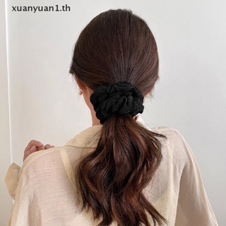 Xuan ยางรัดผมหางม้า สีพื้น เครื่องประดับ สําหรับผู้หญิง