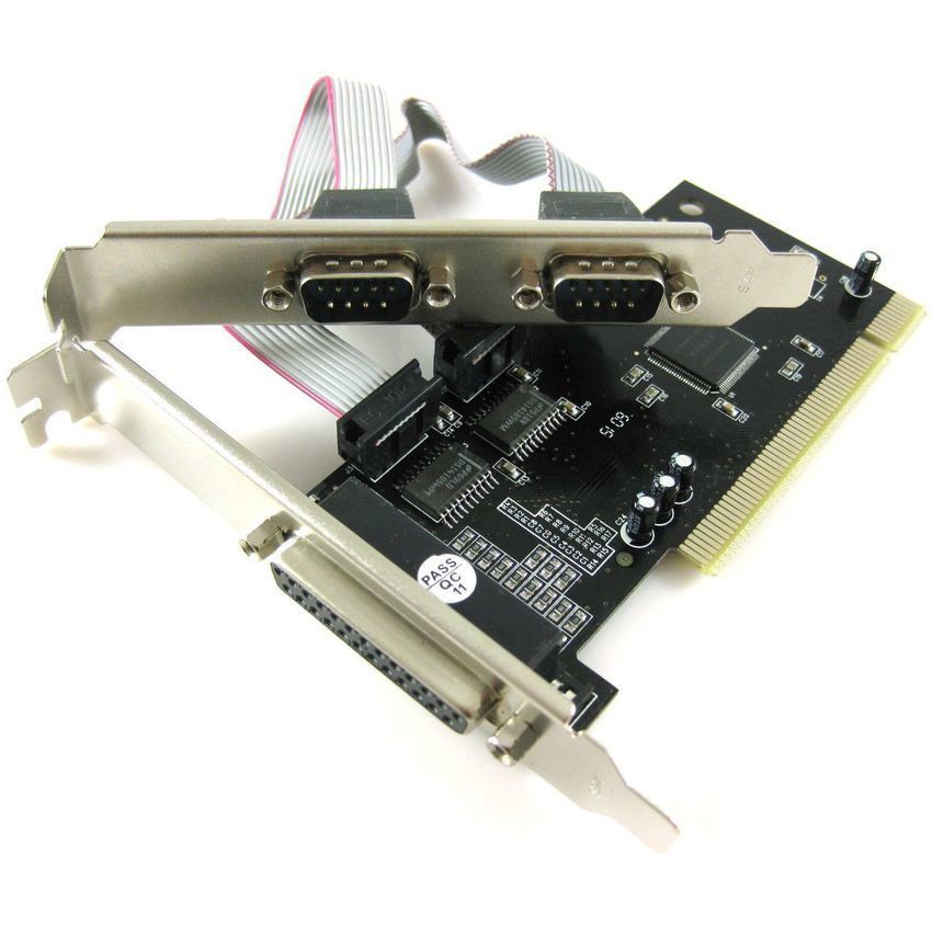 PCI to 2 Serial + 1 Parallel Port Combo Card, DB-9 RS-232 DB-25 Card for PC / Desktop / Addtinal Pri