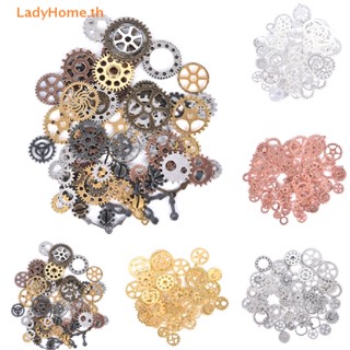 Ladyhome จี้เกียร์โลหะ 100 กรัม (ประมาณ 70 ชิ้น) สําหรับทําเครื่องประดับ DIY TH