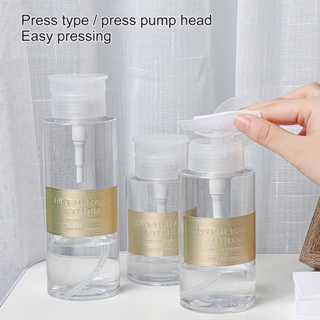 【AG】150ml/200ml/300ml Nail Pump Bottle Excellent Anti-Leak Lightweight Refillable Polish Remover Makeup Split