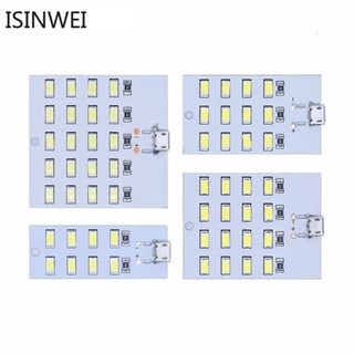 แผงไฟฉุกเฉิน 5730 Smd 5V 430mA~470mA สีขาว Mirco USB 5730 LED USB