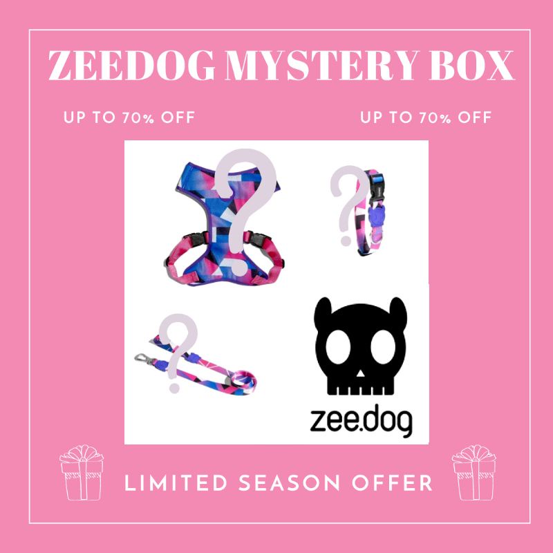 กล่องสุ่ม​ Zeedog set Mystery Box ได้รัดอก​ ปลอกคอ​ สายจูง​ จาก​ Zee.dog อเมริกา