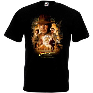 Indiana Jones T shirt black movie poster alls