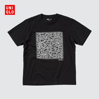 เสื้อยืดแขนสั้น คอกลม พิมพ์ลาย Keith Haring สําหรับผู้ชาย และผู้หญิง440872