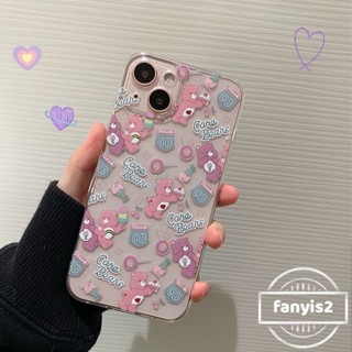 🥳Hot Sale🌈 Huawei Nova 5T Y7A Y9s Nova 9 7 7i 7se 6se 4e 3i Y9 Prime 2019 Honor 8x Cute Cartoon Happy Bear Phone Case Clear TPU Soft Protective Back Cover