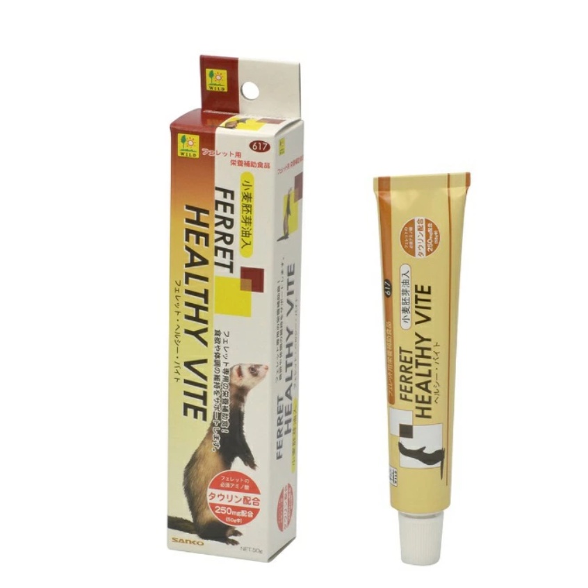 วิตามินบำรุงเลือด และร่างกายสำหรับเฟอเรท Ferret Healthy Vite 50g